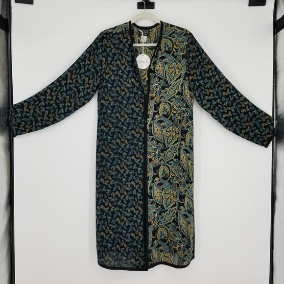 Silk Chiffon Duster- Long Cardigan for Evening, Office, Bohemian, Whimsigoth etc - Picture 2 of 7